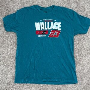 Bubba Wallace Teal NASCAR Graphic Tee